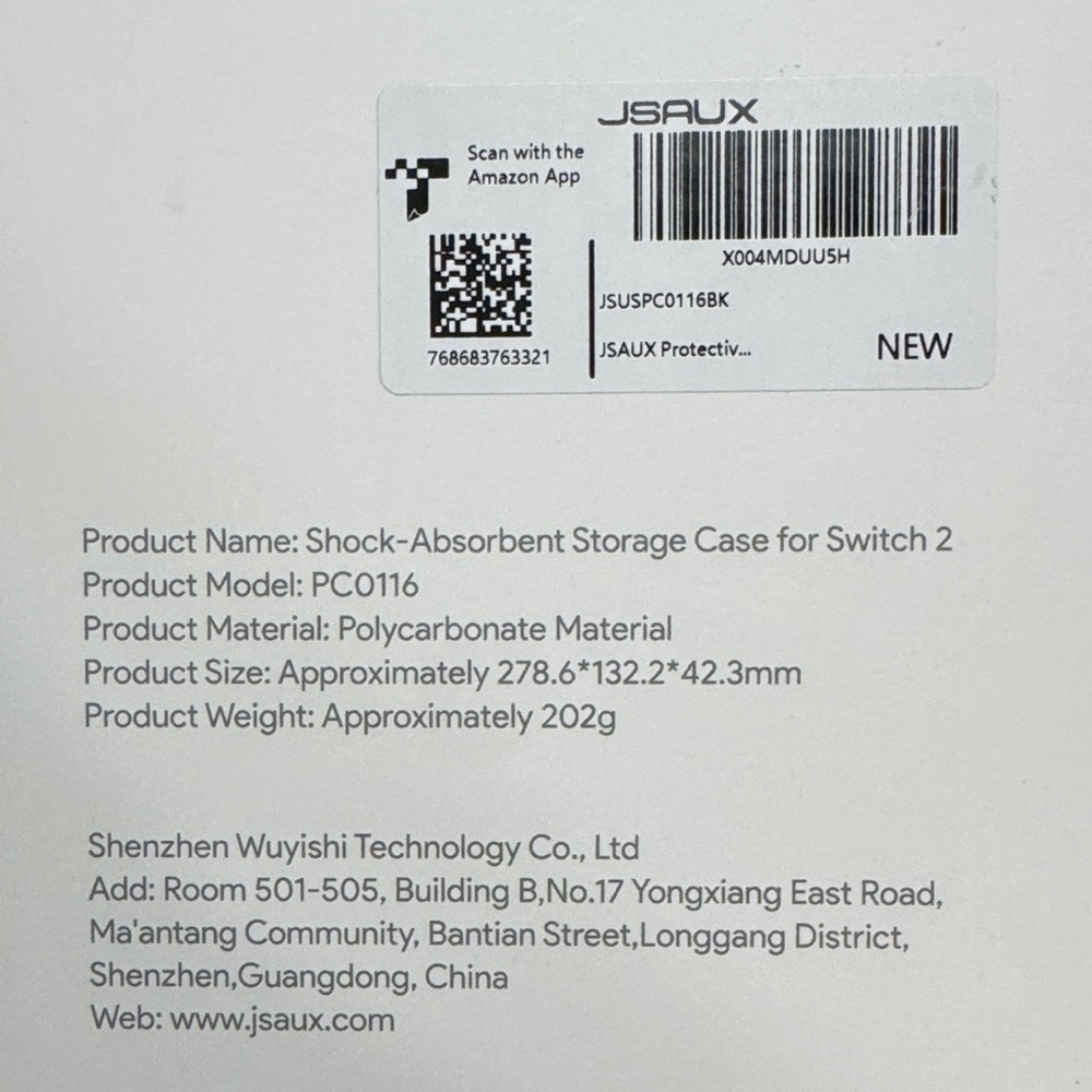 Black Storage Case for Switch 2 - Picture 4 of 10